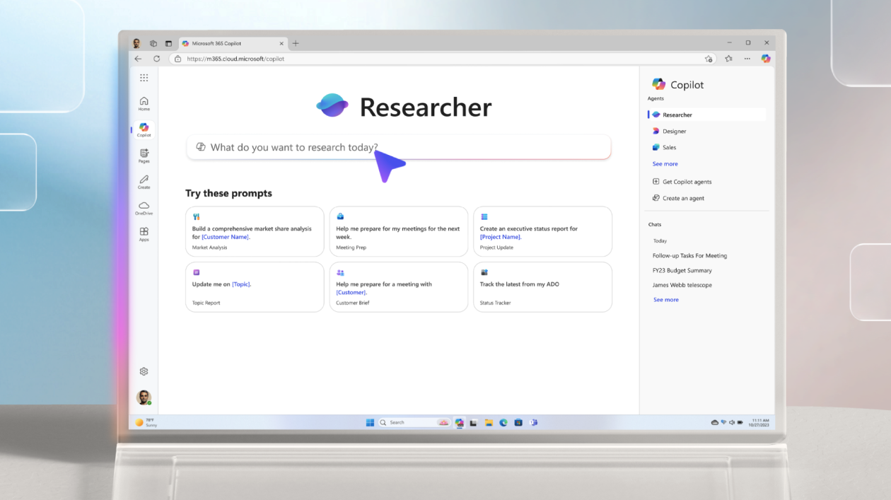 Slimmer onderzoek doen met Microsoft 365 Copilot Researcher